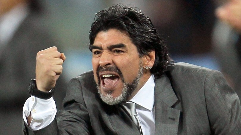 L'immagine di Maradona e Sarri