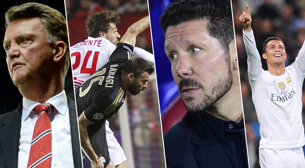 Van Gaal, Llorente, Simeone, Ronaldo: i temi del martedì di Champions