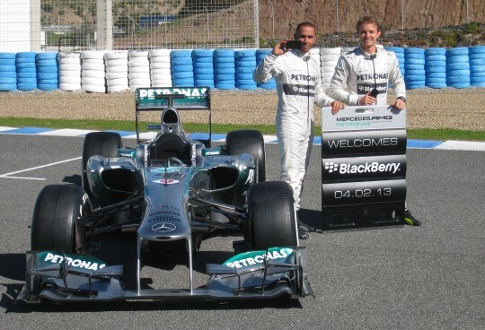 Hamilton Rosberg Mercedes 2013 bis