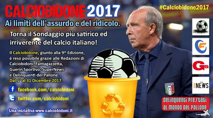 Calciobidone 2017, torna il grande sondaggio sui flop del calcio