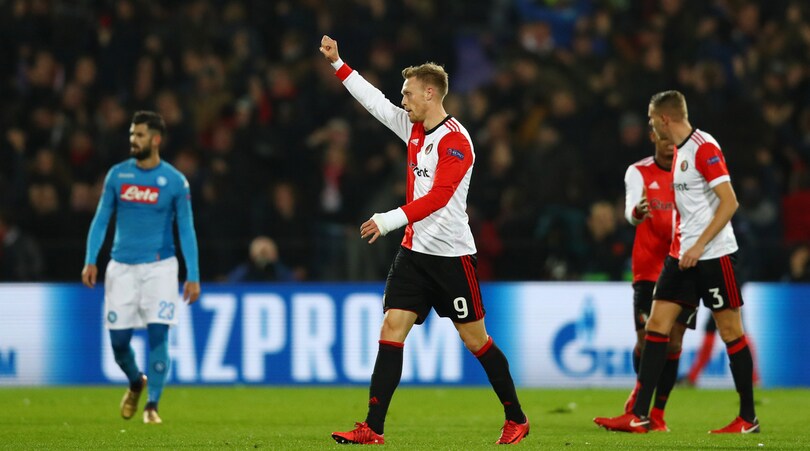 Napoli, notte amara a Rotterdam