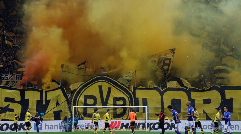 Un muro giallo a Bergamo