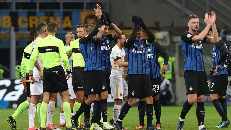 Inter-Roma, lo spareggio Champions finisce 1-1