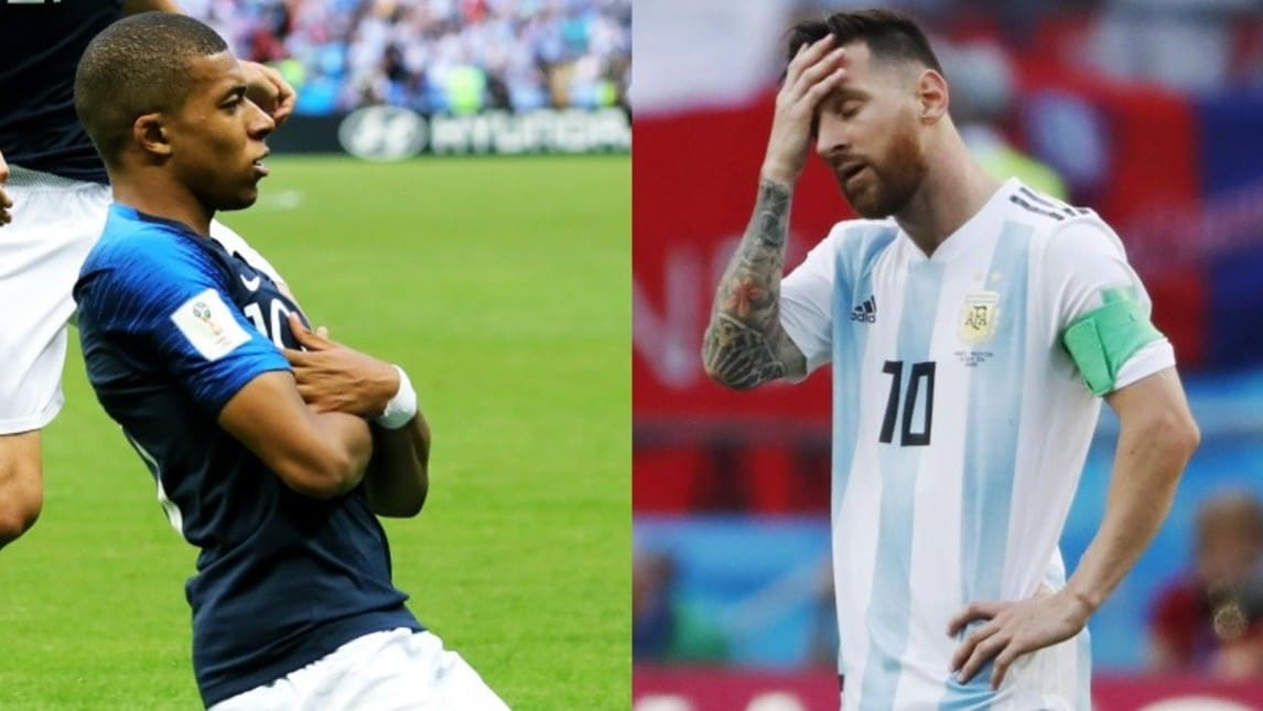 Le età di Messi e Mbappé