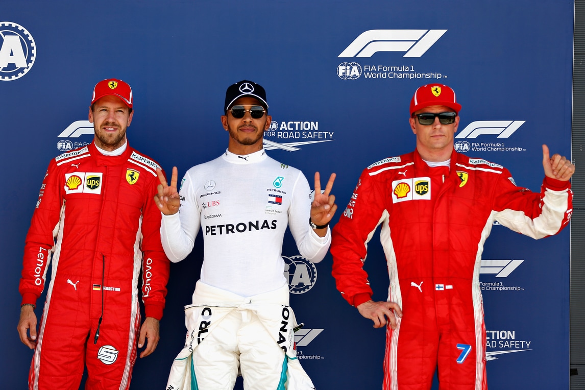 F1 Gran Bretagna: Hamilton in pole, Ferrari a meno di un decimo