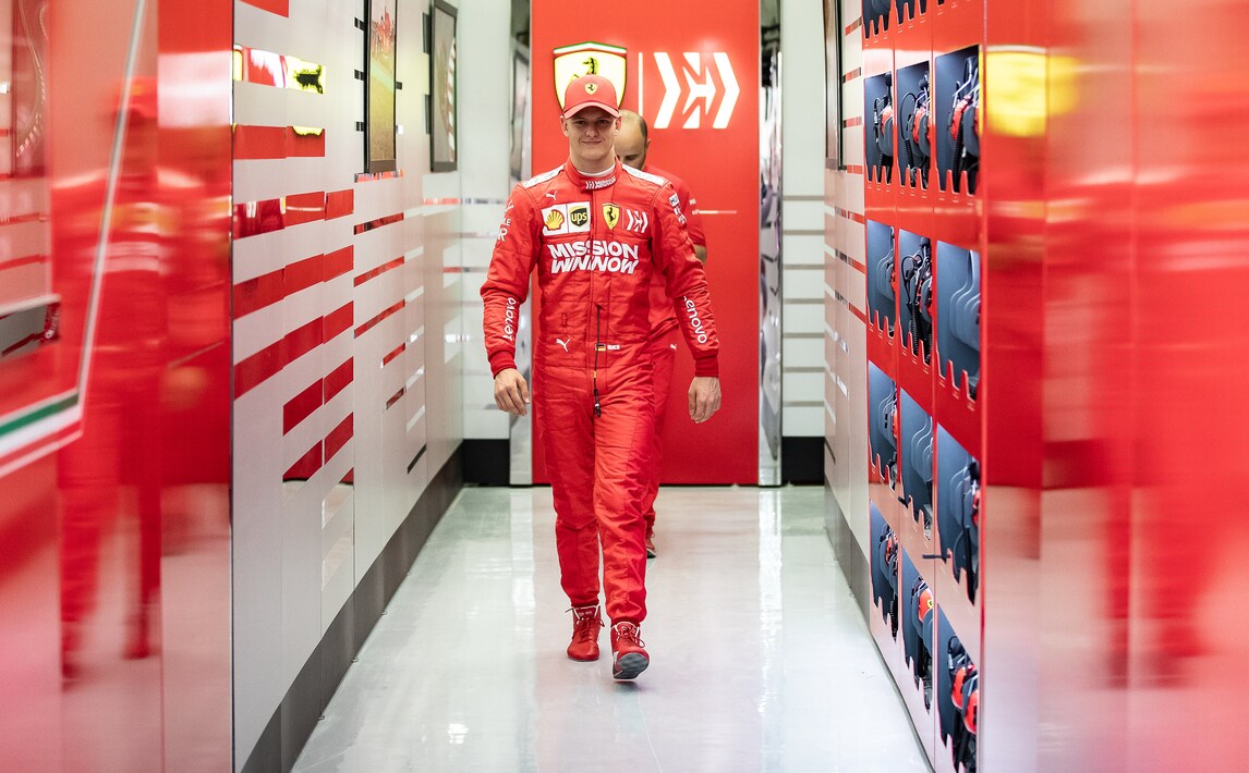 Mick Schumacher e il primo test Ferrari