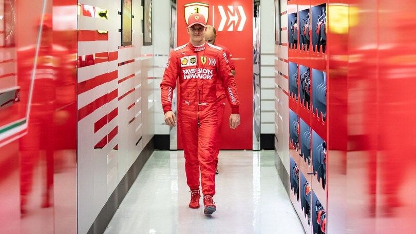 Mick Schumacher e il primo test Ferrari