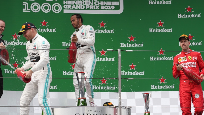 F1 Cina: doppietta Mercedes nel Gp numero 1000