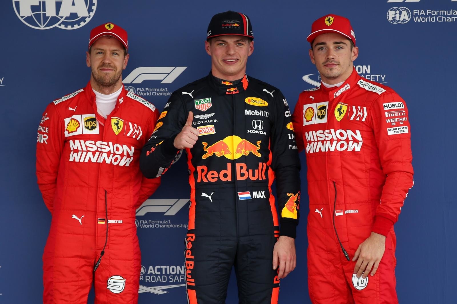 F1 Messico: prima fila Ferrari, Verstappen penalizzato