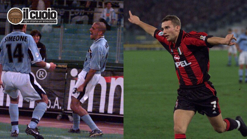Lazio-Milan 4-4: Veron e Shevchenko fenomeni all’Olimpico