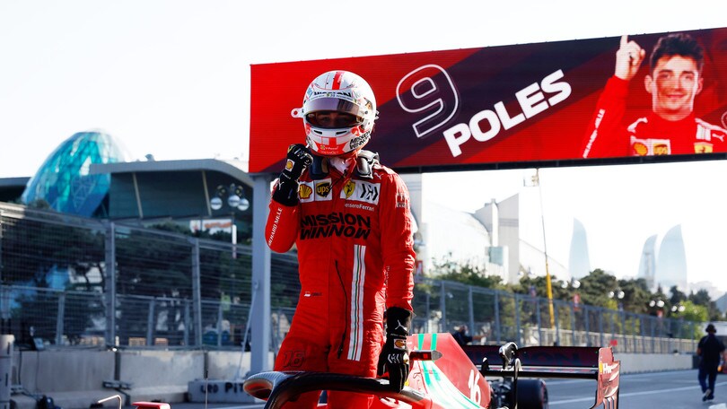 F1, Gp Azerbaijan: Leclerc in pole, delusione Red Bull