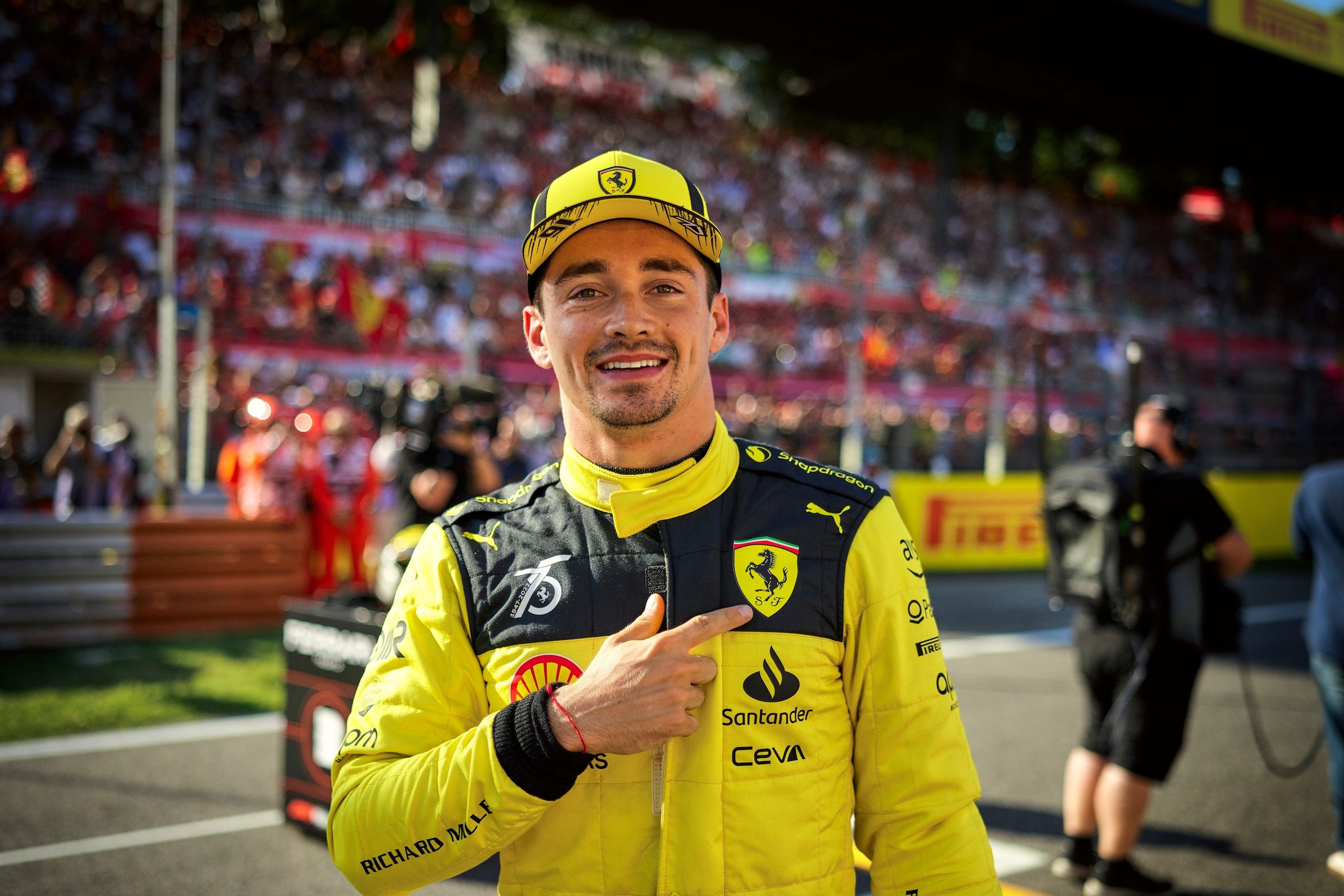 Leclerc, è pole Ferrari a Monza!