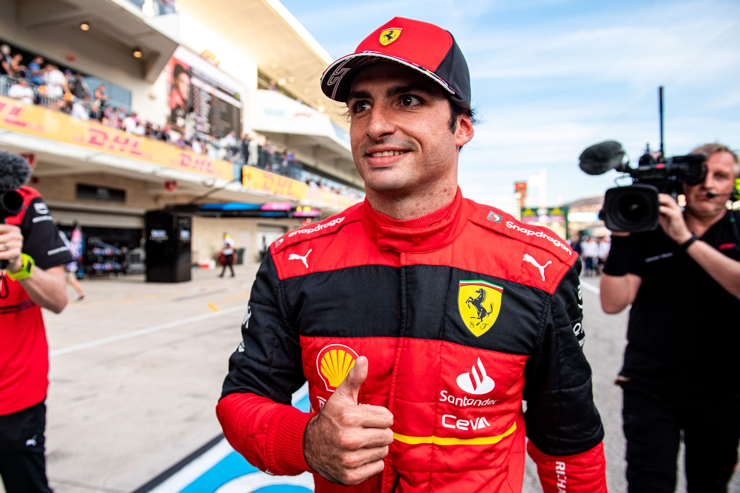 Sainz e la prima pole Ferrari a Austin