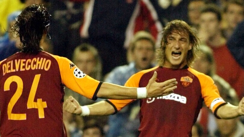 Totti-gol, la Roma batte il Real Madrid al Santiago Bernabeu