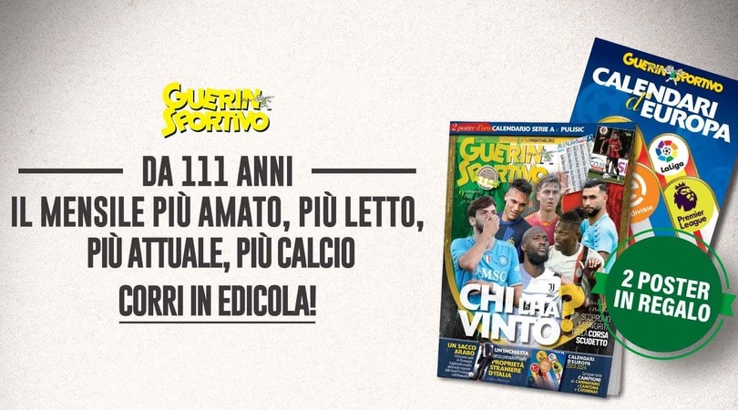 È in edicola il nuovo Guerin Sportivo, questo mese non perdere i Calendari d’Europa