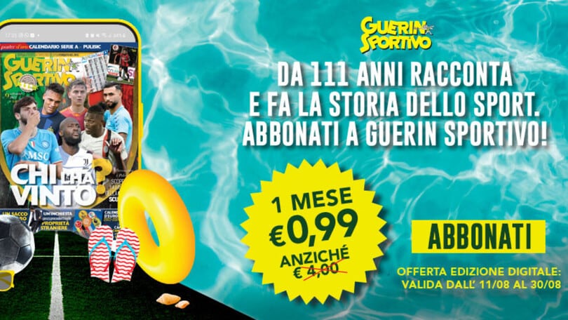 Sconto Guerin Sportivo: abbonamento digitale in offerta a meno di un euro