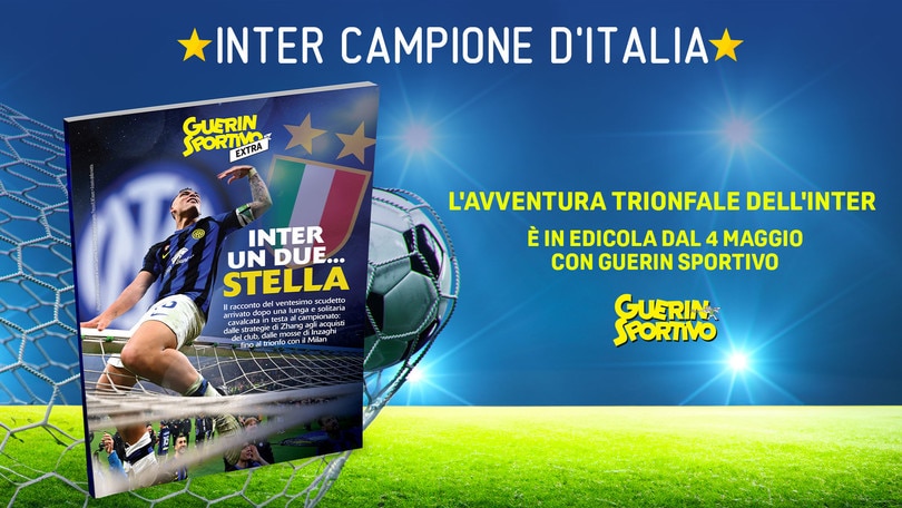 In edicola dal 4 maggio - Lo scudetto dell’Inter è il protagonista del nuovo Guerin Sportivo Extra