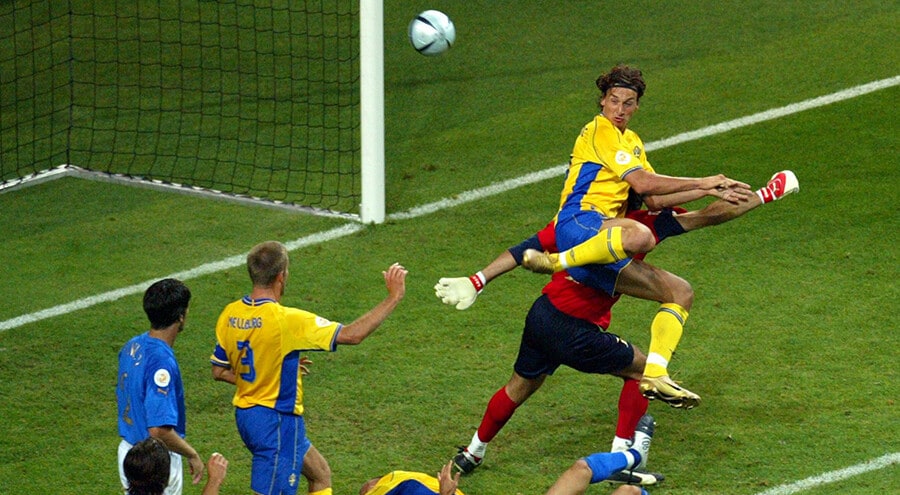 Il tacco di Ibra a Euro 2004