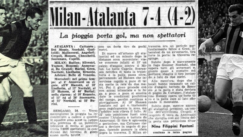 Atalanta-Milan e una nevicata di gol