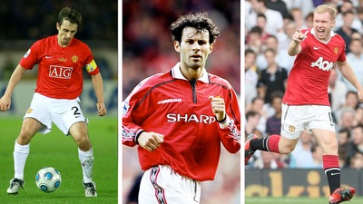 Bandiere al vento / Gary Neville, Ryan Giggs e Paul Scholes