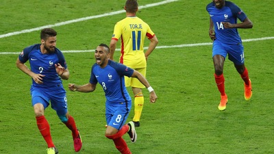 Euro 2016, Francia-Romania 2-1