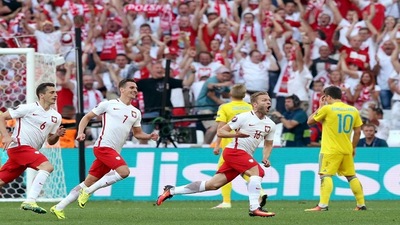 Euro 2016, Ucraina-Polonia 0-1