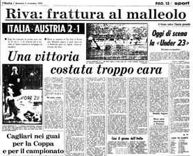 Gigi Riva, Brera e il boia del Prater