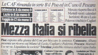 Il calcioscommesse del 1986
