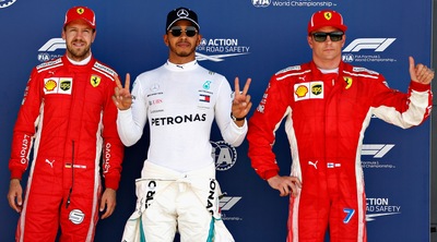 F1 Gran Bretagna: Hamilton in pole, Ferrari a meno di un decimo