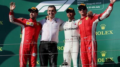 F1 Ungheria: Hamilton vince, Vettel limita i danni