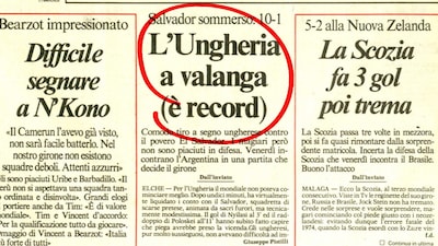 Spagna ’82, Ungheria-El Salvador 10-1: storia di una disfatta Mondiale