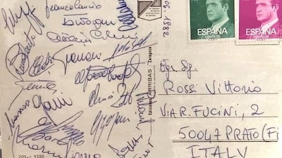 11 luglio 1982: gli azzurri in cartolina