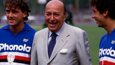 Paolo Mantovani, il presidente con le coppe nel cappello