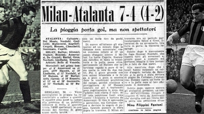 Atalanta-Milan e una nevicata di gol