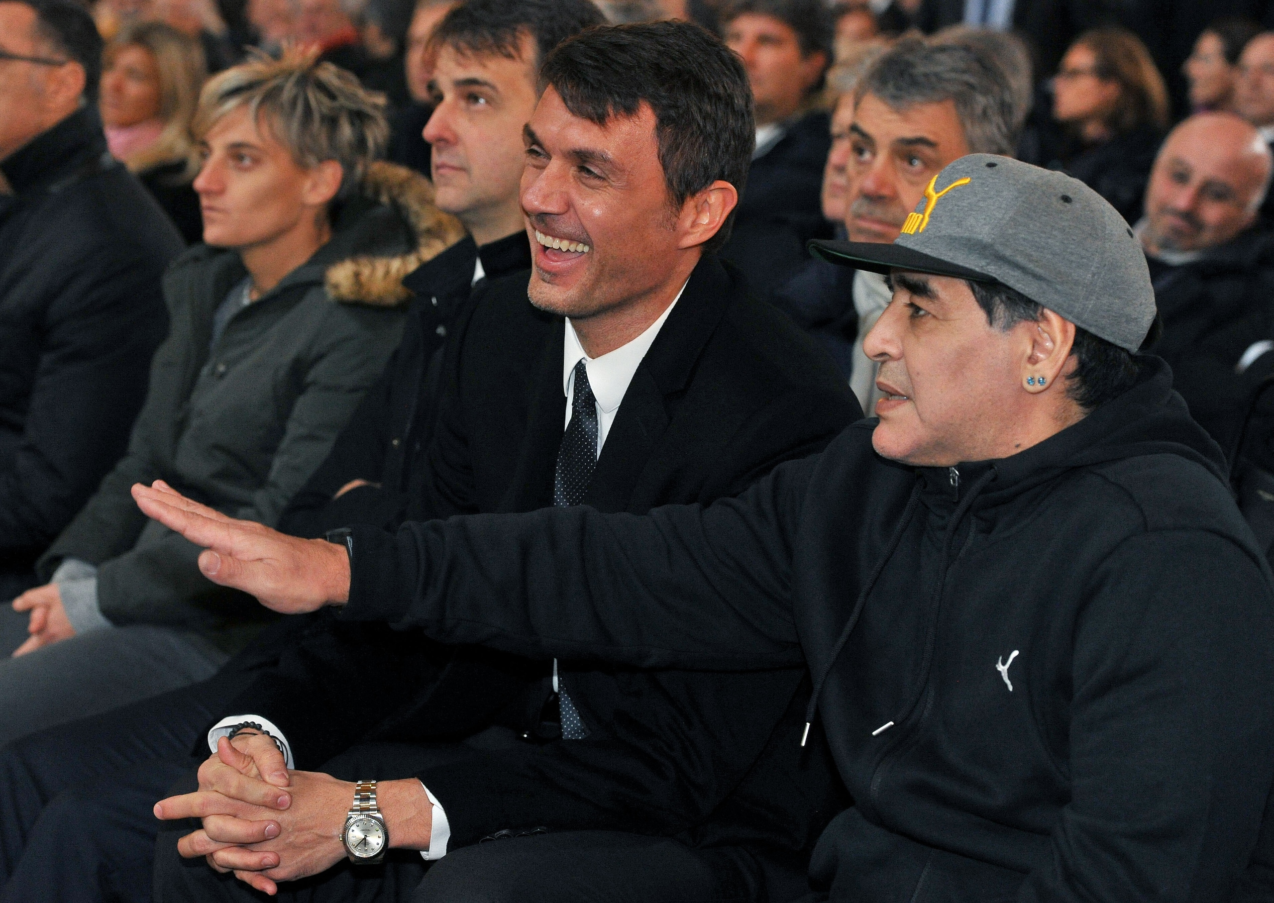 Diego Armando Maradona e Paolo Maldini
