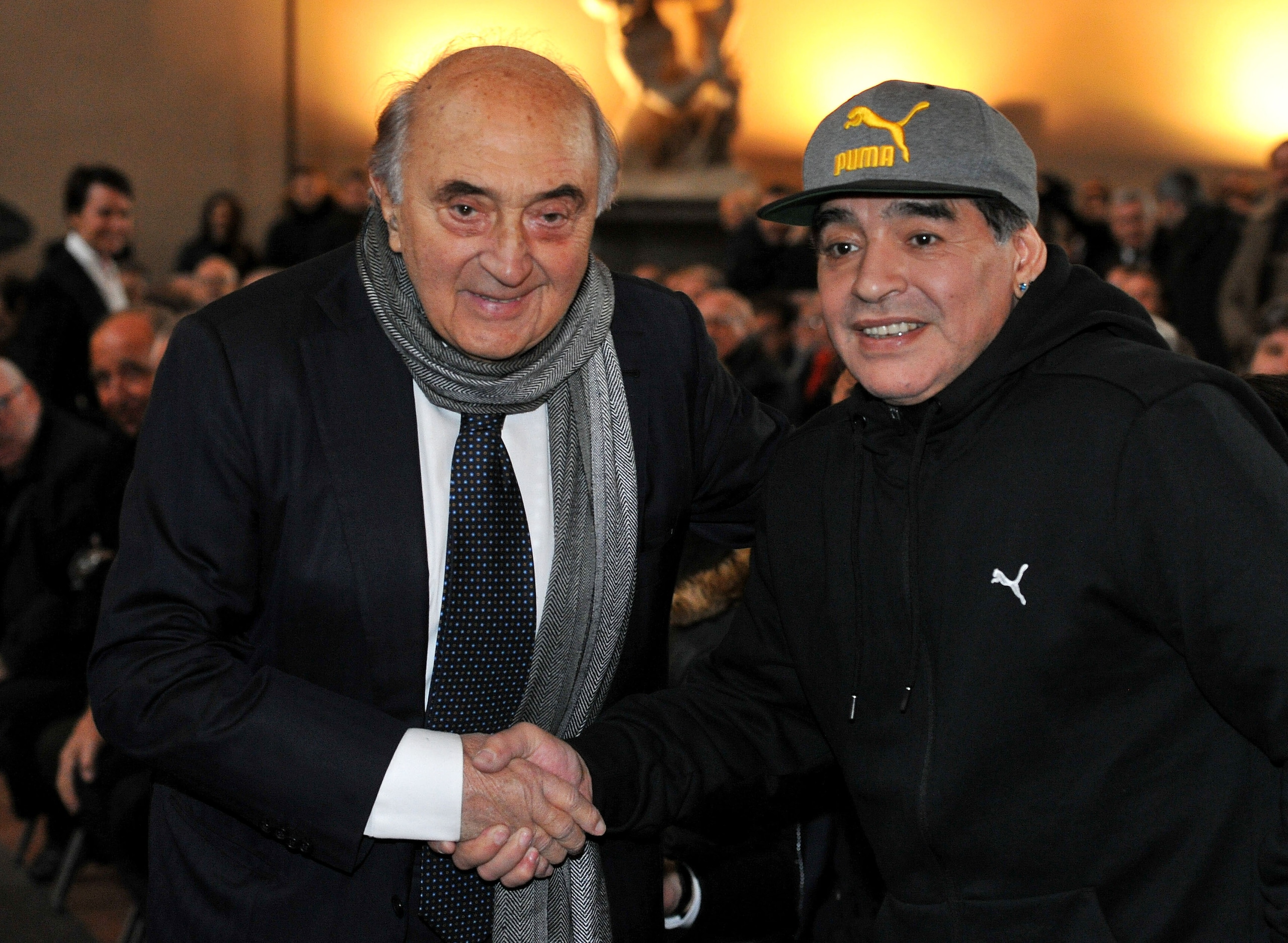 Diego Armando Maradona e Corrado Ferlaino