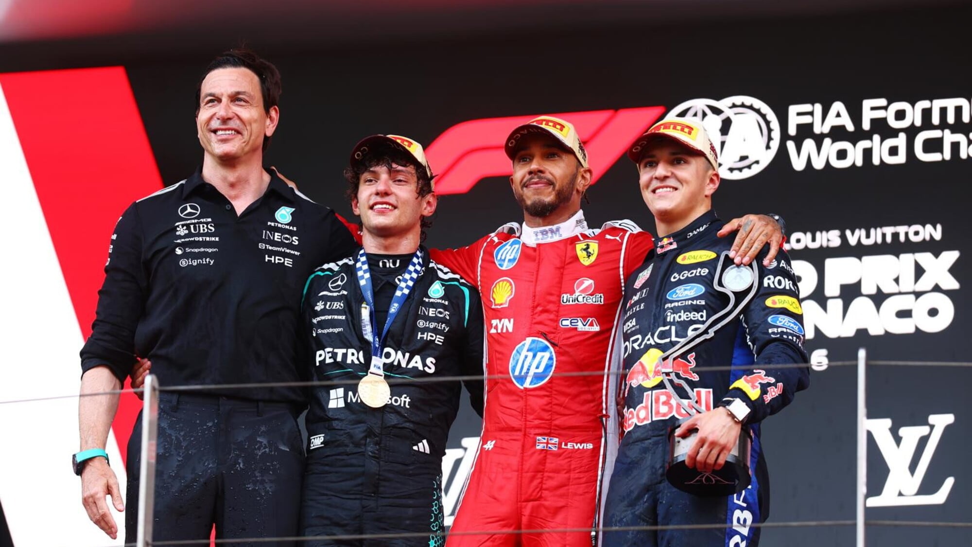 F1 Monaco: vince Antonelli, Hamilton secondo