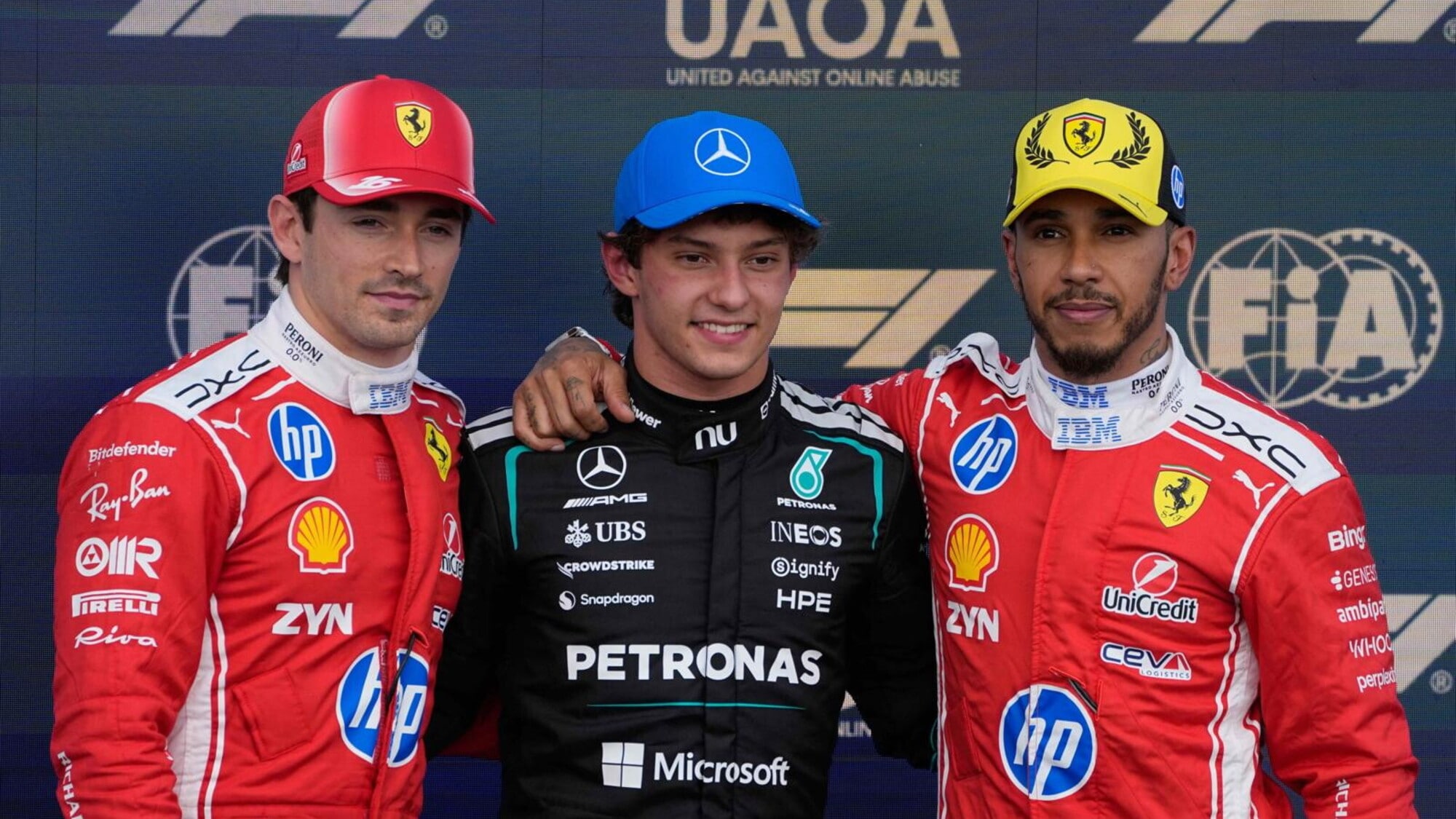 F1 Silverstone: Antonelli in pole davanti a Leclerc e a Hamilton