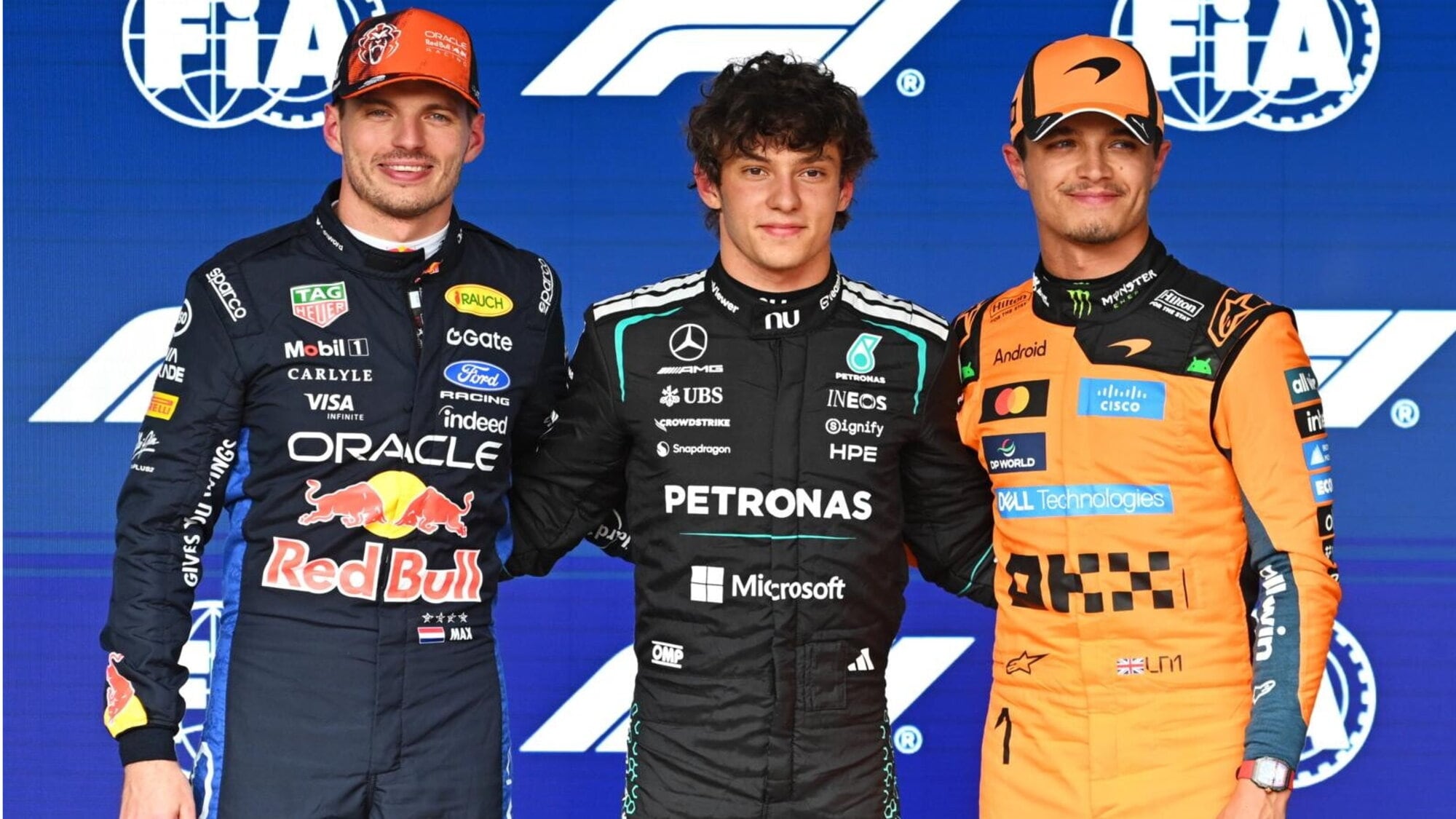 F1 Belgio: Antonelli in pole, Verstappen secondo