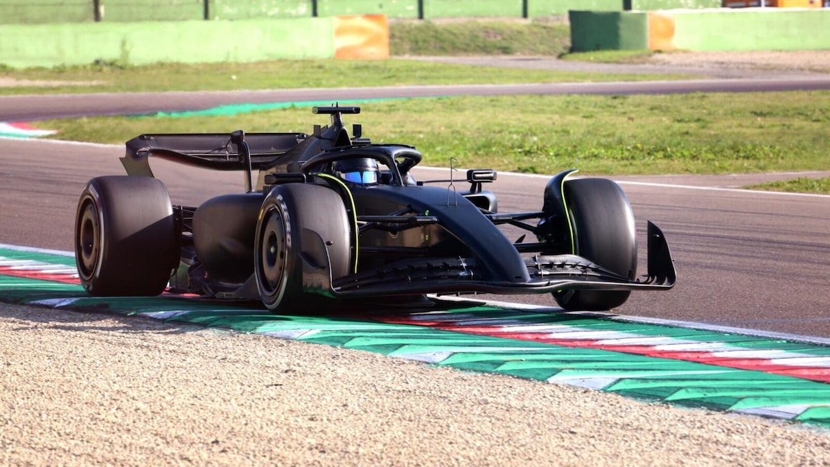 Sergio Perez e il test Cadillac di Imola