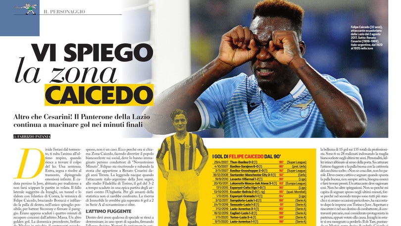 Serie A 2020 - 2021: nasce la zona Caicedo