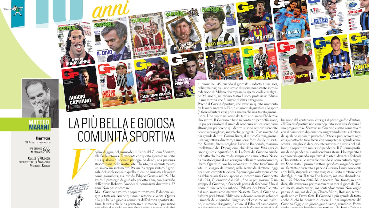 Guerin Sportivo 110 anni: La più bella e gioiosa comunità sportiva