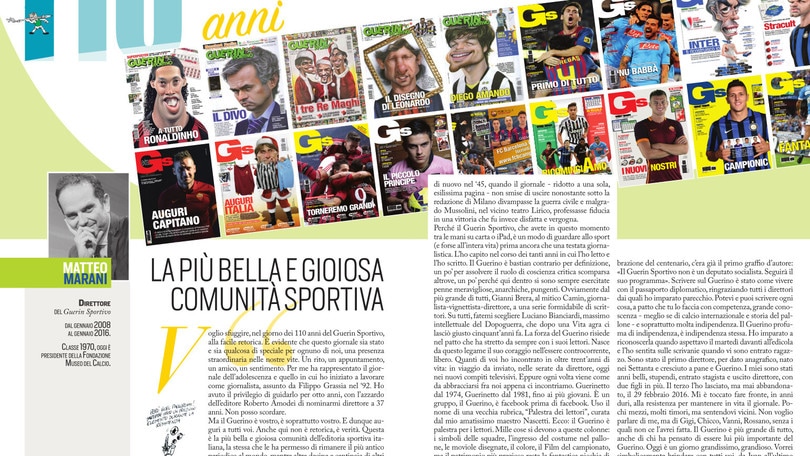 Guerin Sportivo 110 anni: La più bella e gioiosa comunità sportiva