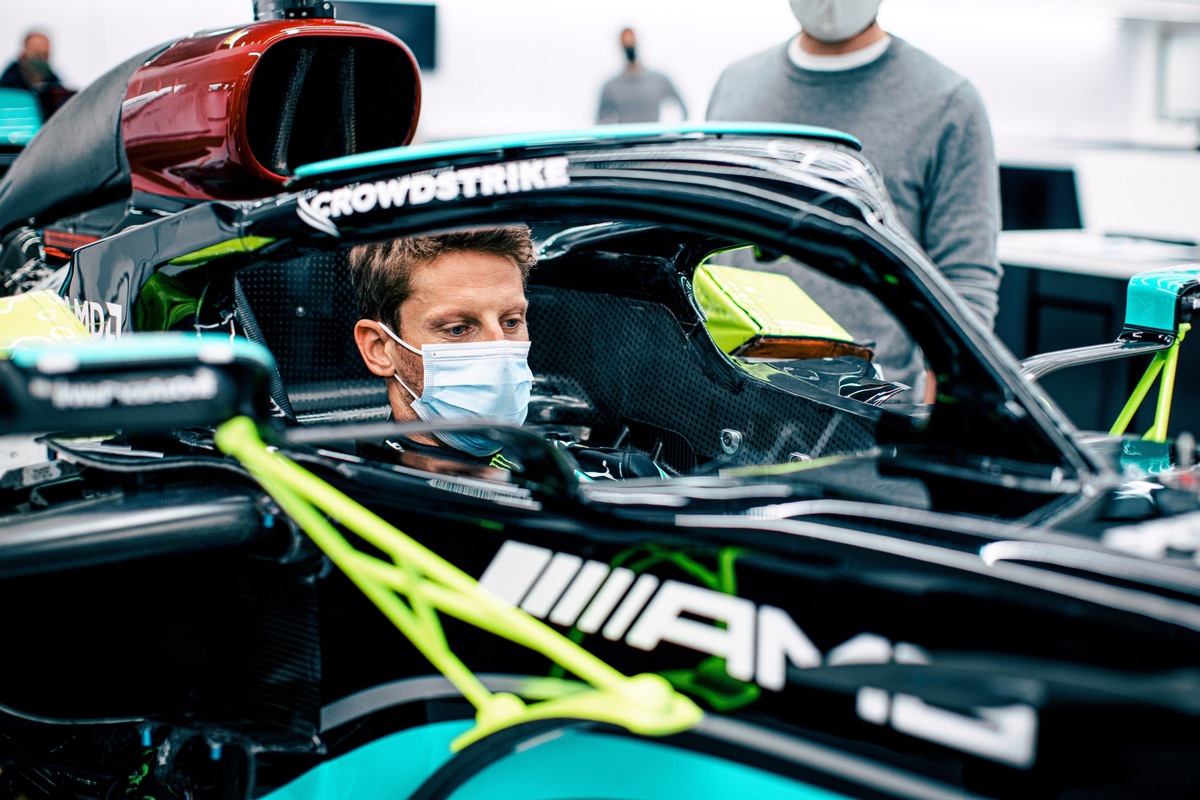 Romain Grosjean e il test con Mercedes