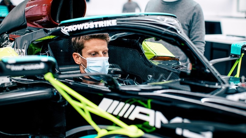 Romain Grosjean e il test con Mercedes