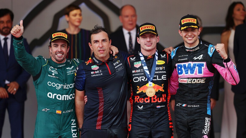 F1 Monaco, Verstappen batte Alonso, Ocon sul podio