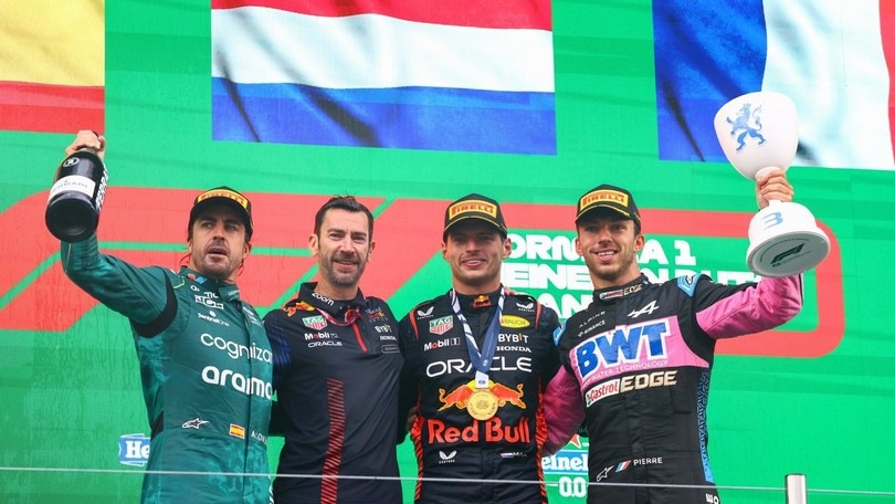 F1 Zandvoort: vince Verstappen, Alonso e Gasly sul podio