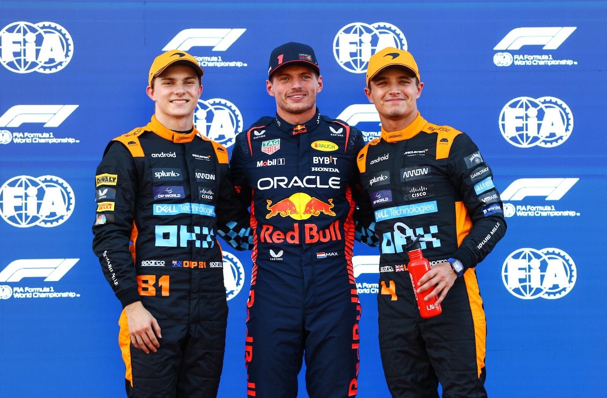 F1 Giappone: Verstappen in pole, McLaren seconda forza