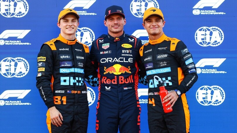 F1 Giappone: Verstappen in pole, McLaren seconda forza
