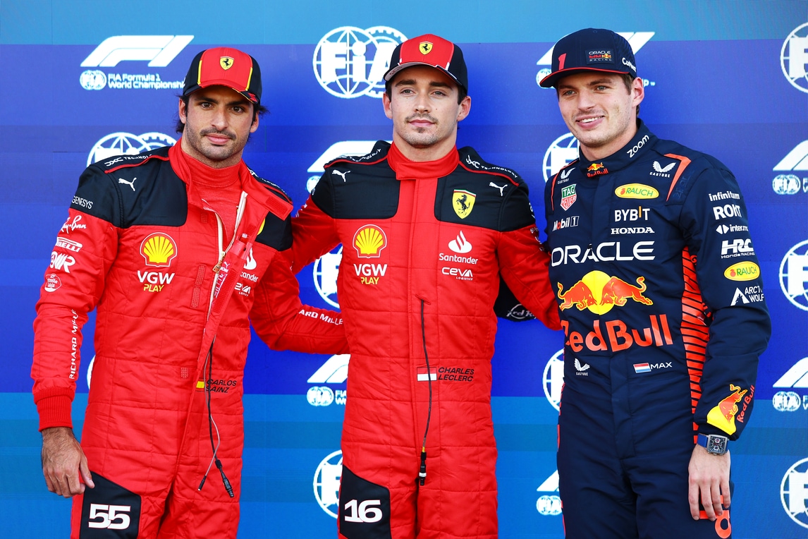 Leclerc-Sainz, è prima fila Ferrari a Città del Messico!
